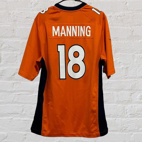 Nike On the Field Denver Broncos #18 Peyton‎ Manning Jersey Men’s Sz Medium - Picture 1 of 4